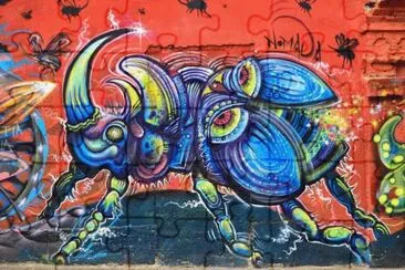 Graffiti in Bogota jigsaw puzzle