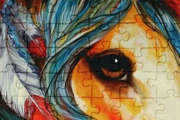 Horse Eye  native art