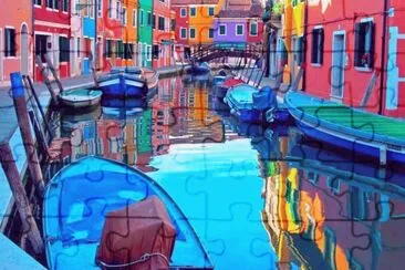 Burano Island  Venice  Italy