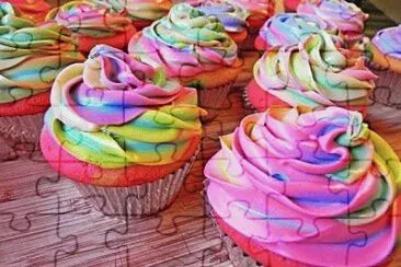 Rainbow Cupcakes jigsaw puzzle