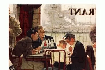  "Saying grace "- November 24, 1951 jigsaw puzzle