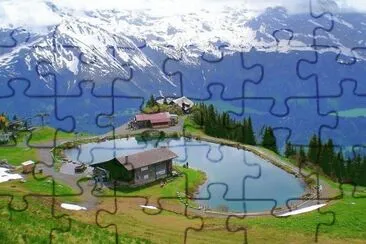 Lago nas montanhas jigsaw puzzle