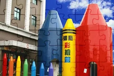 Restrooms in a crayon factory  Taiwan