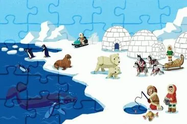Talk plate at the Inuit School jigsaw puzzle