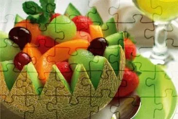 MELÃ“N CON FRUTA jigsaw puzzle