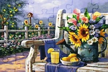 Garden Painting jigsaw puzzle