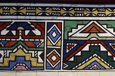 Ndebele style, part of the House
