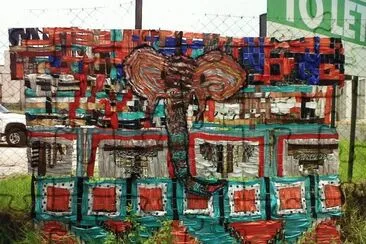 Amazing art woven from Plastic  Johannesburg
