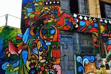 House decoration  Valparaiso  Chili