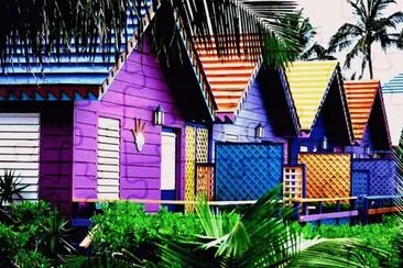 Colorful Beach Homes  Key West  USA jigsaw puzzle