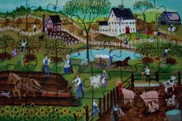 American Country Animal Farm of Yesteryear