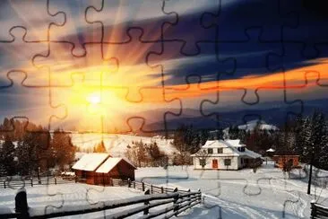 casa nella neve