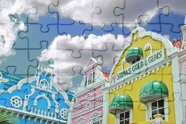 Aruba in pastel  Oranjestad