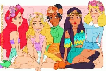 Ariel Rapunzel Tiana Pocahontas Cinderella
