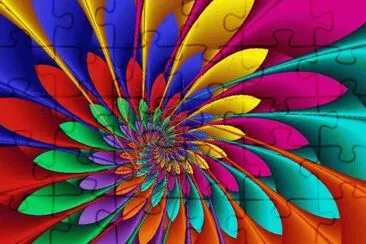 Rainbow of colors jigsaw puzzle