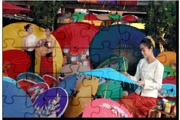 Handicraft village  Sankampaeng   Chiang Mai jigsaw puzzle