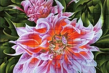 Flower painting jigsaw puzzle