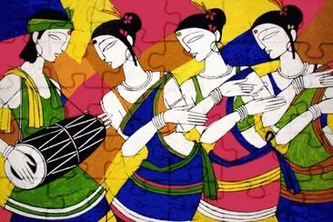 Tribal Dance by Jiaur Rahman