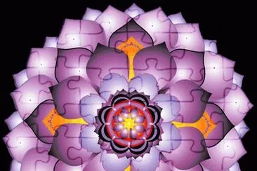 Mandala LilÃ¡s jigsaw puzzle
