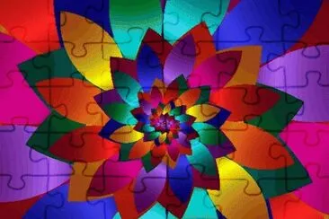 Kaleidoscope of bright colors jigsaw puzzle
