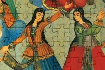 Iranian art wall painting jigsaw puzzle
