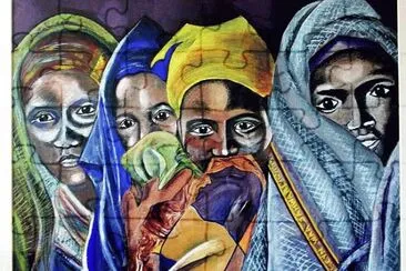 Somali women painting by Miriam Kaib