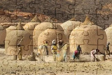 Grain Silos  Niger jigsaw puzzle