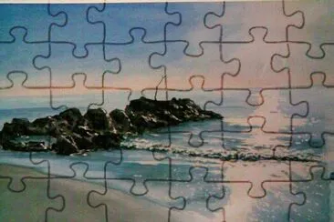 scoglio con ramo jigsaw puzzle