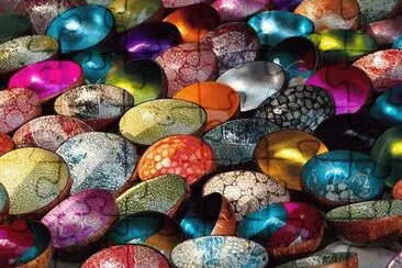 Vibrant coconut bowls jigsaw puzzle