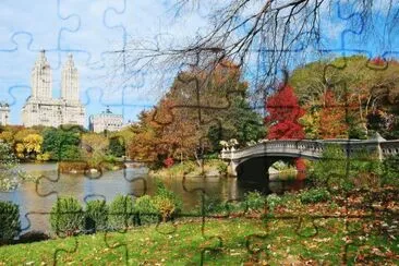 ÃRBOLES, RÃO Y CIUDAD. jigsaw puzzle