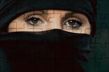 Woman wearing niqab