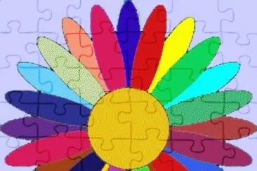 Flor colorida jigsaw puzzle