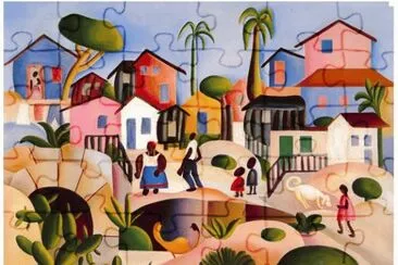 In the village by Tarsila do Amaral