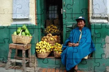 Fruit seller Bogota jigsaw puzzle