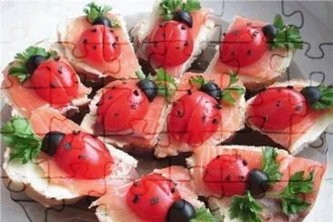 Salmon toast special