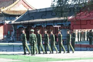 manoeuvre militaire Ã  PEKIN