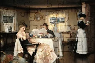 פאזל של The breakfast di William Mc Gregor Paxton