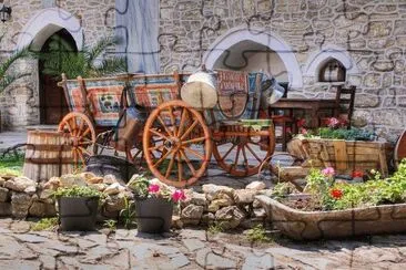 Street view in Arbanasi  Bulgaria