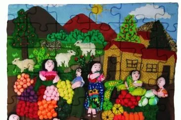 Peruvian folk art jigsaw puzzle