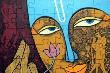 Indian figurative painter  Krisna Ashok