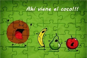 ALLÃ VIENE EL COCO jigsaw puzzle