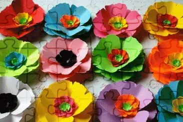 Poppie love Paper Flowers