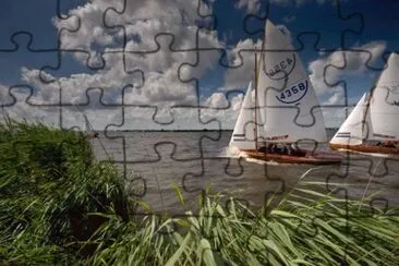 Sailing in the Dutch province  Friesland