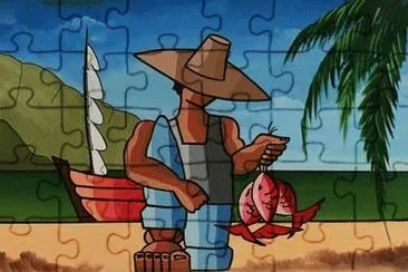 Fisherman jigsaw puzzle
