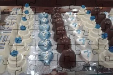mesa chocolate azul