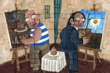 פאזל של Picasso and Dali