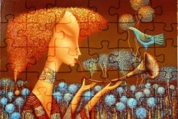 Playing the Flute jigsaw puzzle