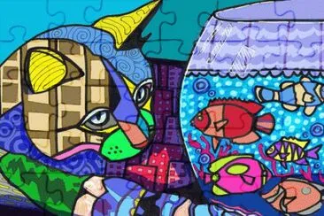 Lunch for the Cat by Michael Galler jigsaw puzzle