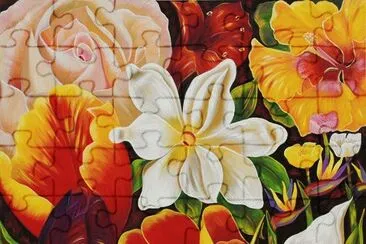 Flowers from de Baja by Alvaro Morales jigsaw puzzle