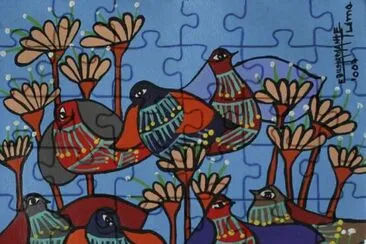 Folk art painting jigsaw puzzle